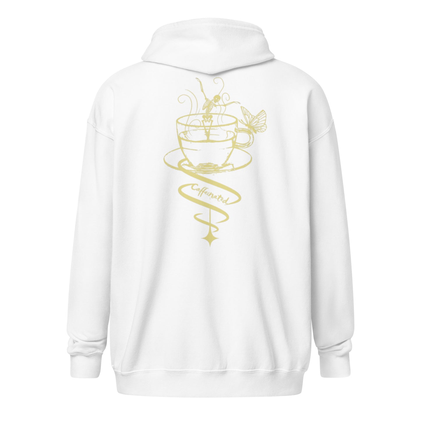 Unisex heavy blend zip hoodie Caffeinated