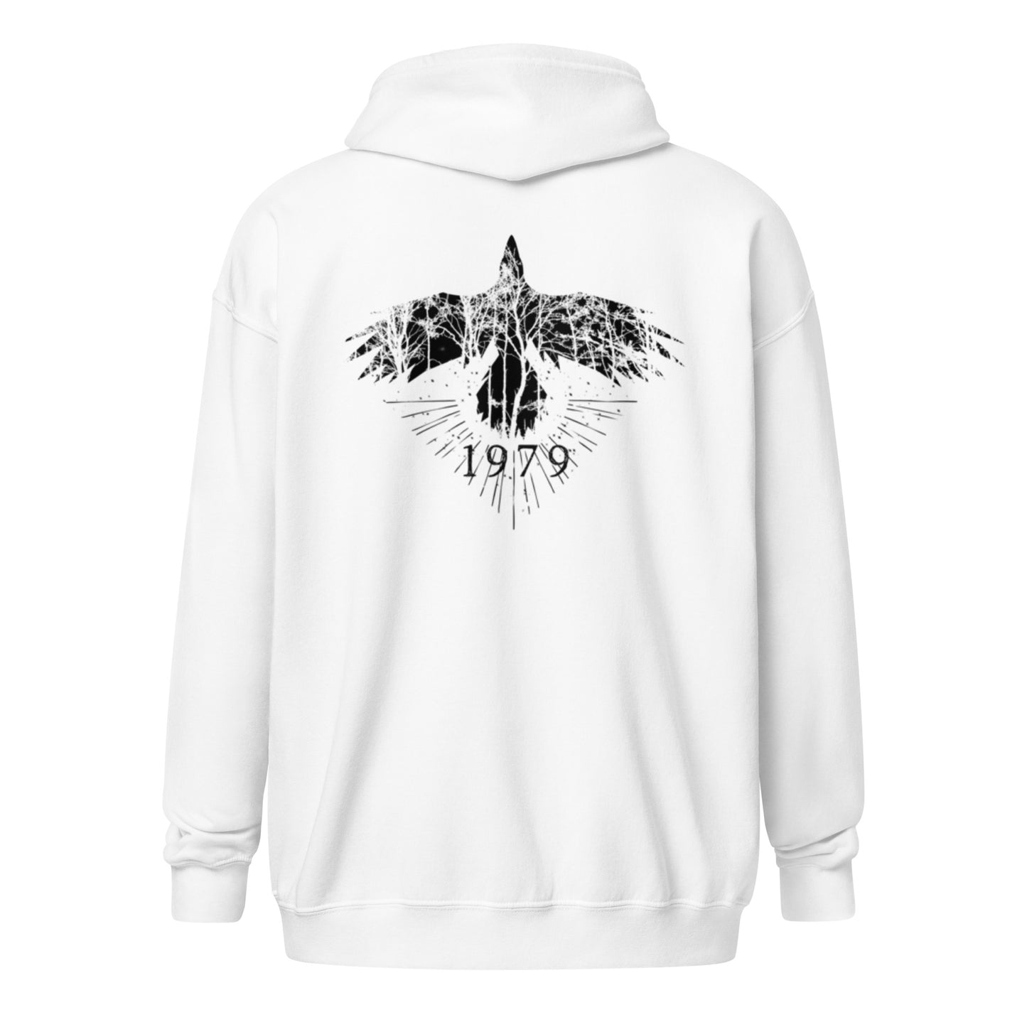 Unisex heavy blend zip hoodie 1979 Raven