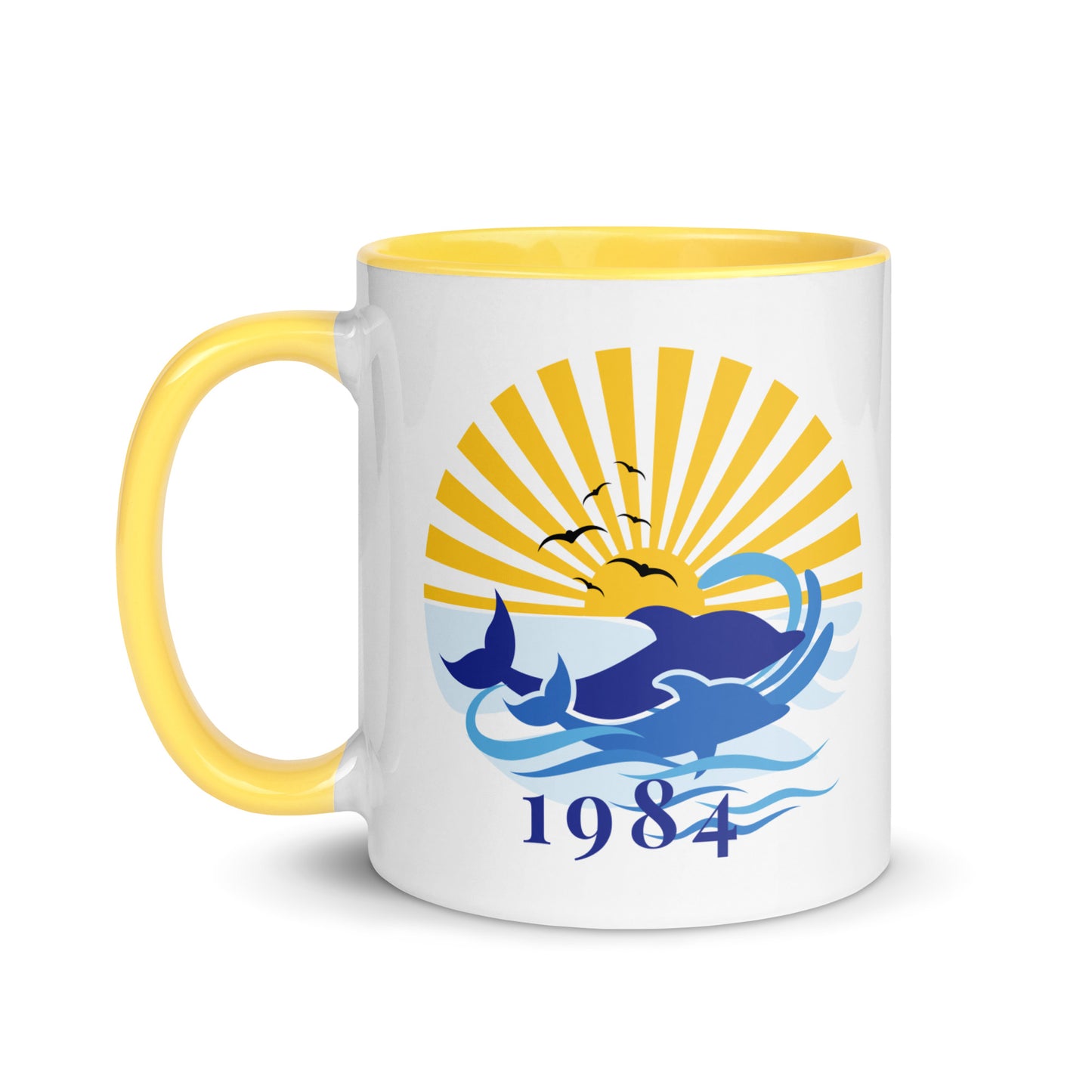 1984 Dolphin Mug with Color Inside