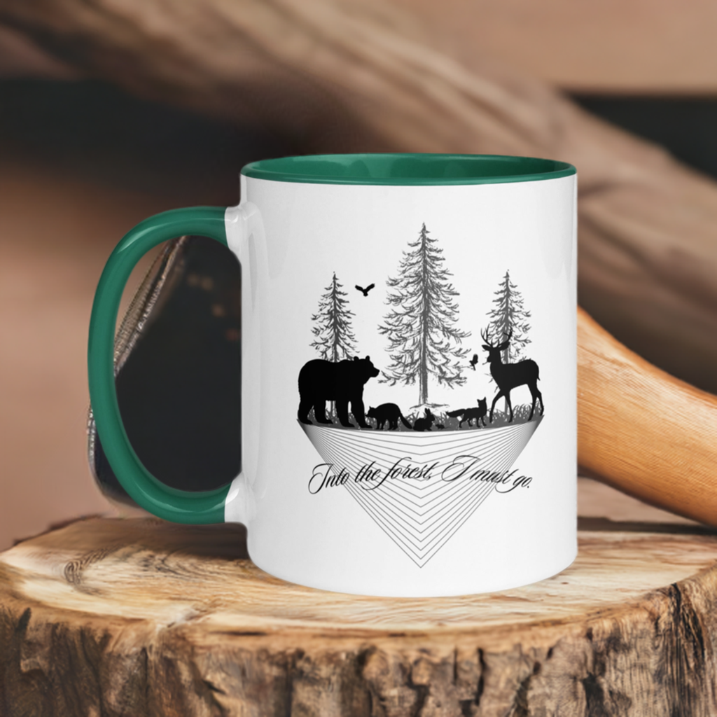 Mug with Color Inside Into the Forest