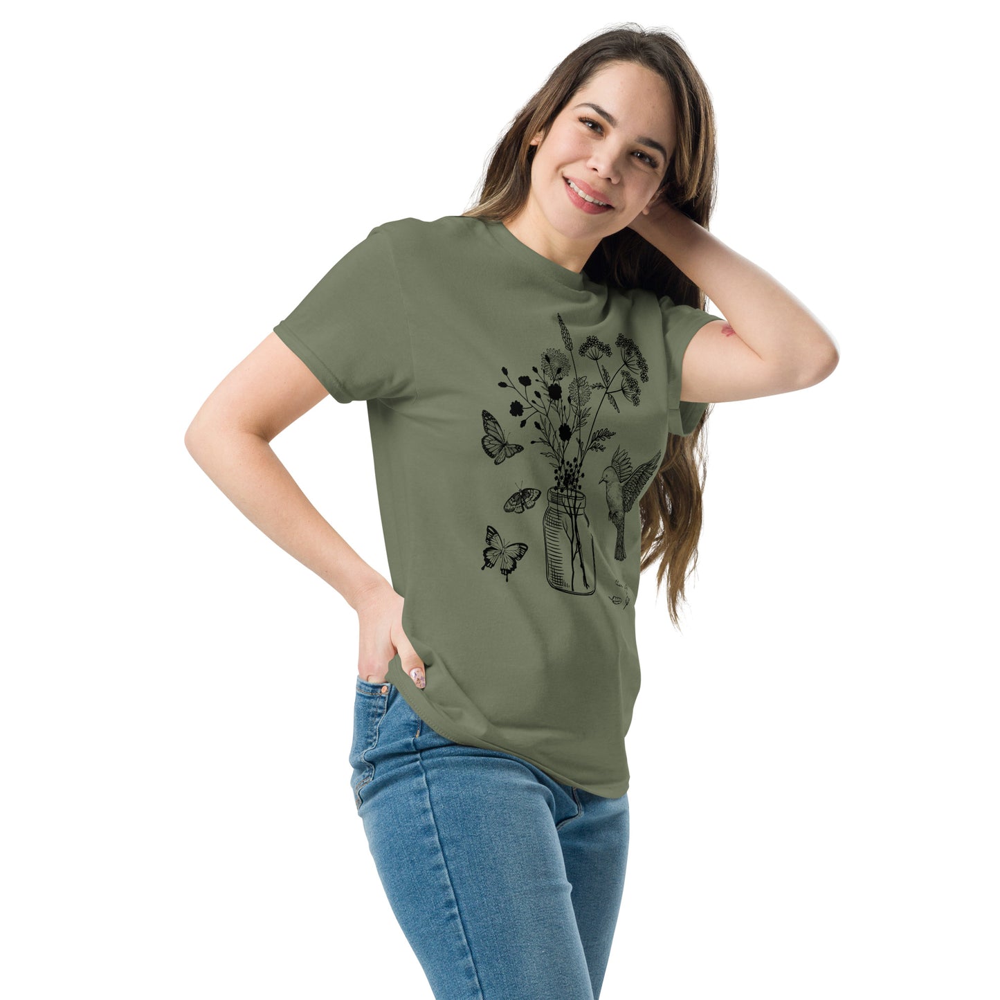 Unisex classic tee wildflowers