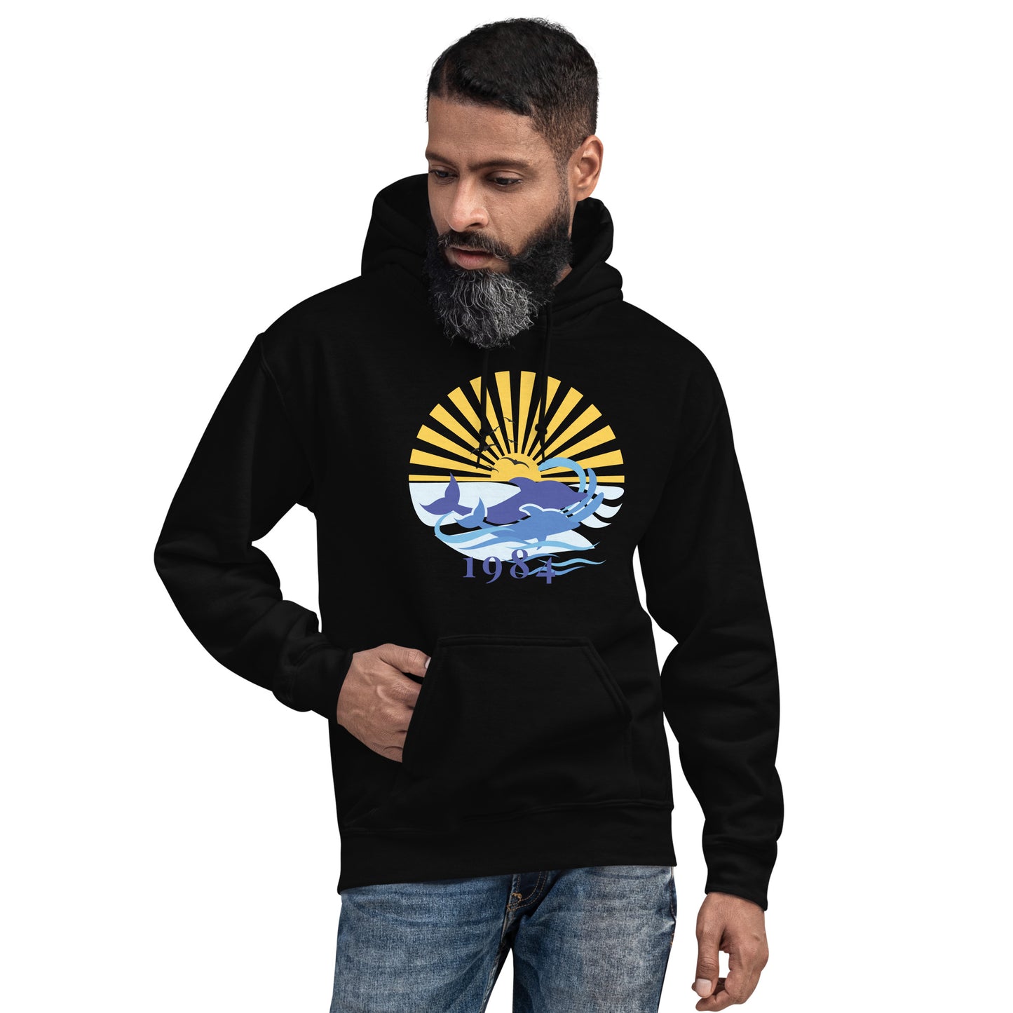 Unisex Hoodie 1984 Dolphin