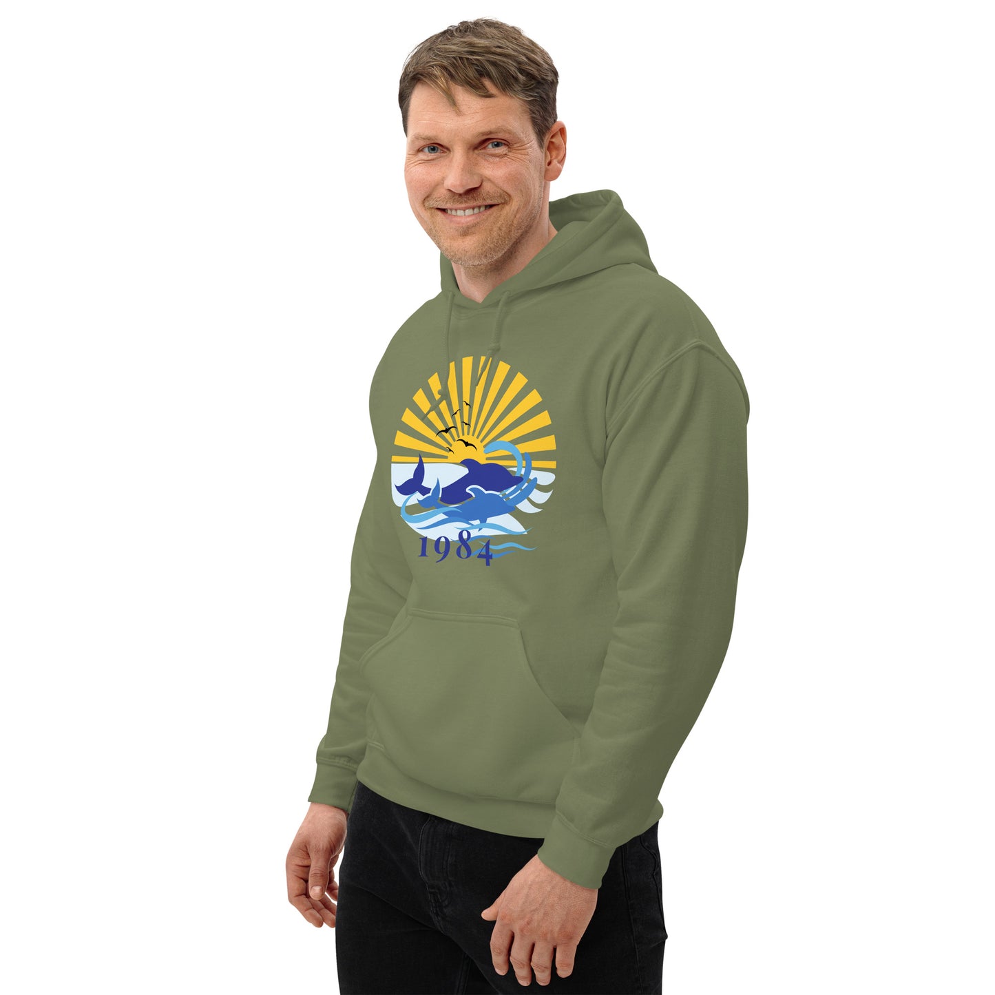 Unisex Hoodie 1984 Dolphin