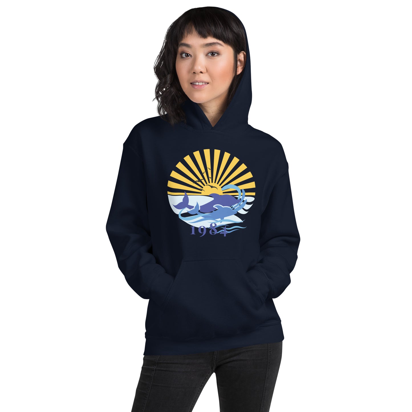 Unisex Hoodie 1984 Dolphin