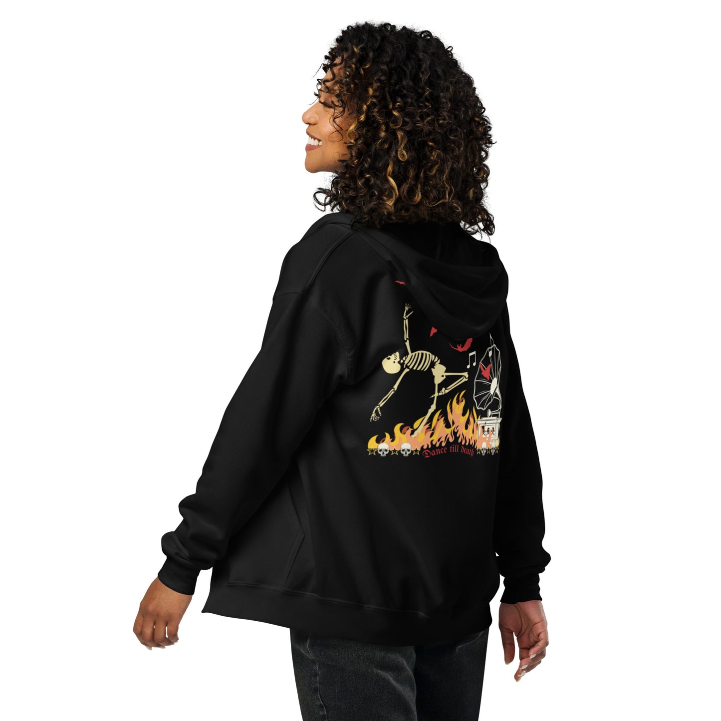 Unisex heavy blend zip hoodie Dance Till Death