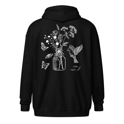 Unisex heavy blend zip hoodie Wildflowers
