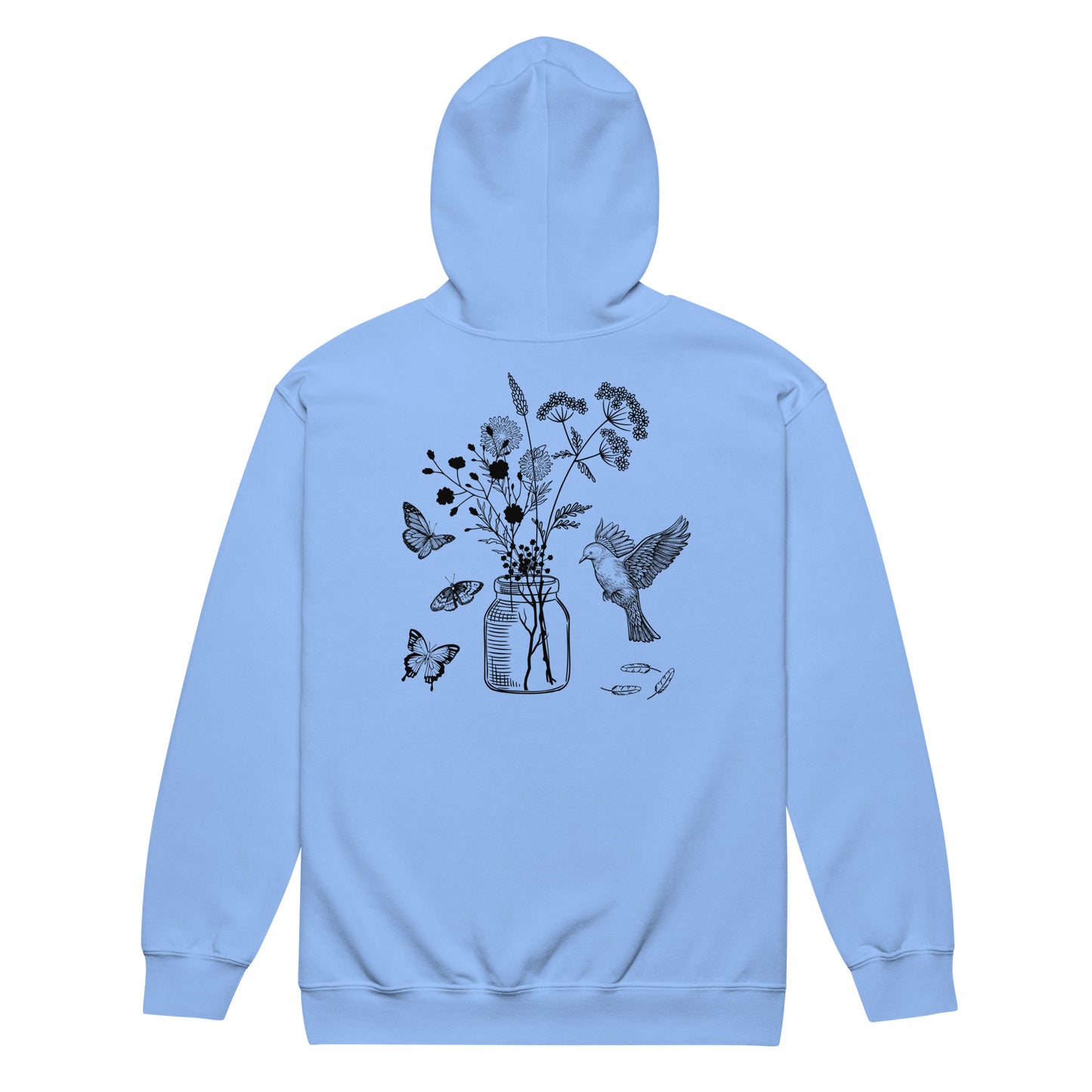 Unisex heavy blend zip hoodie wildflowers