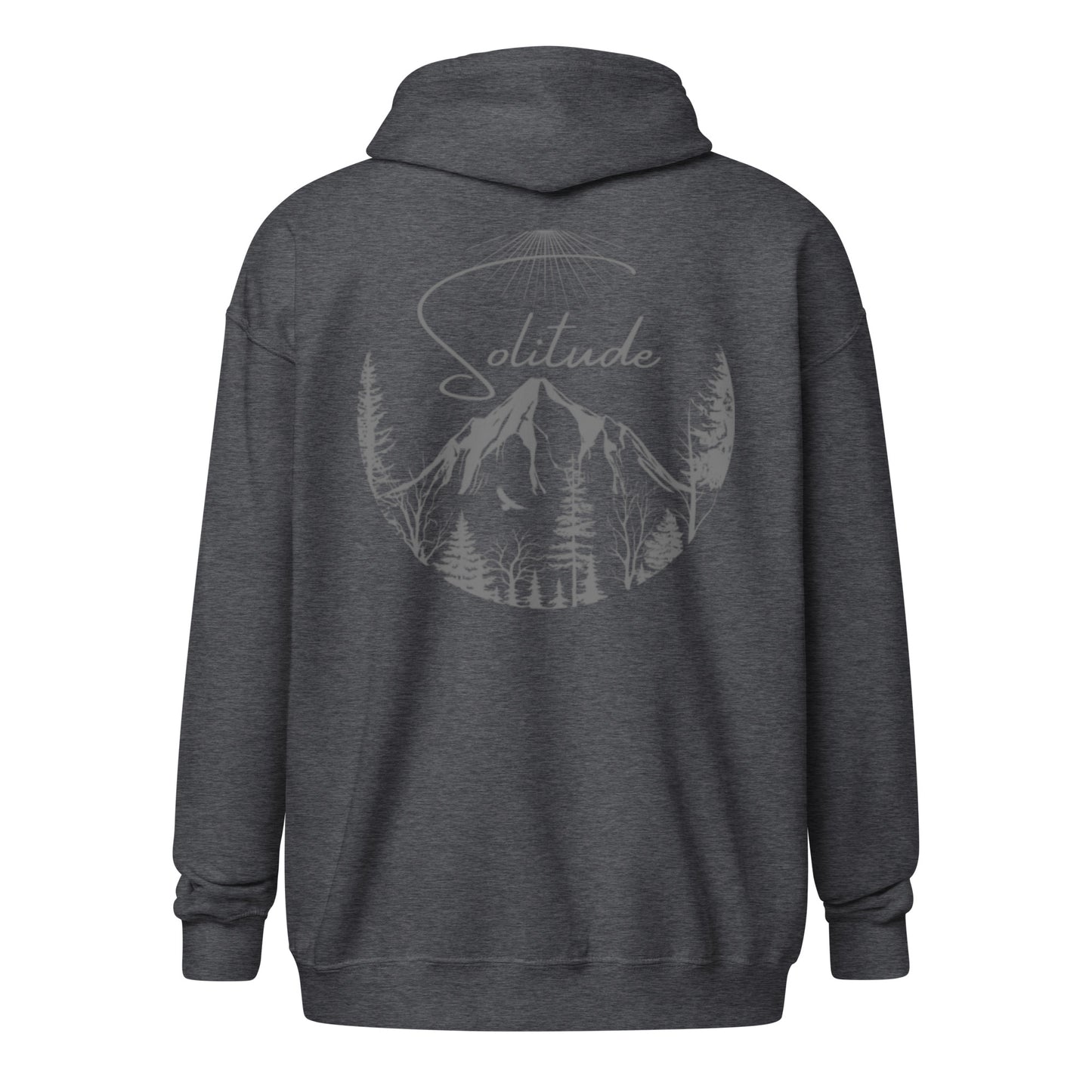 Unisex heavy blend zip hoodie Solitude