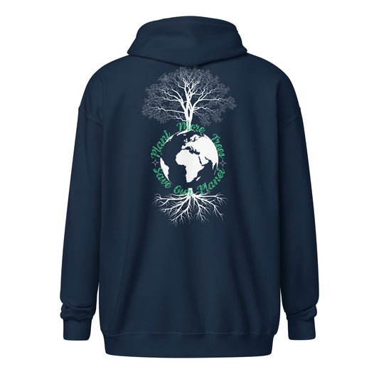 Unisex heavy blend zip hoodie plant more trees