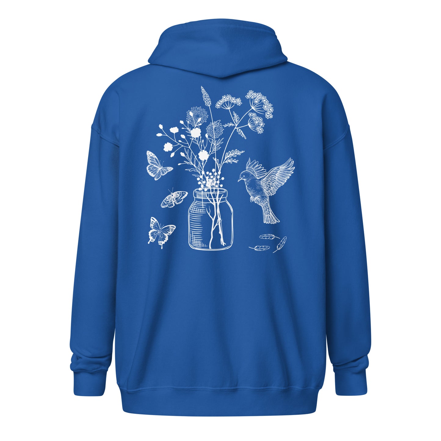 Unisex heavy blend zip hoodie Wildflowers