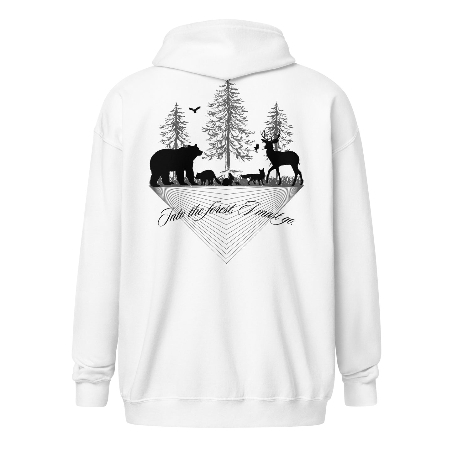 Unisex heavy blend zip hoodie Into the forest
