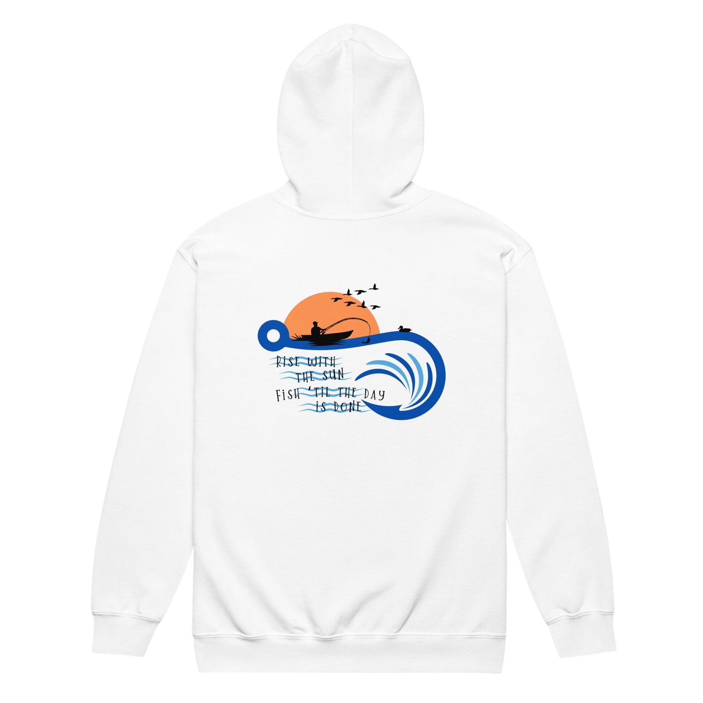 Unisex heavy blend zip hoodie Fishing