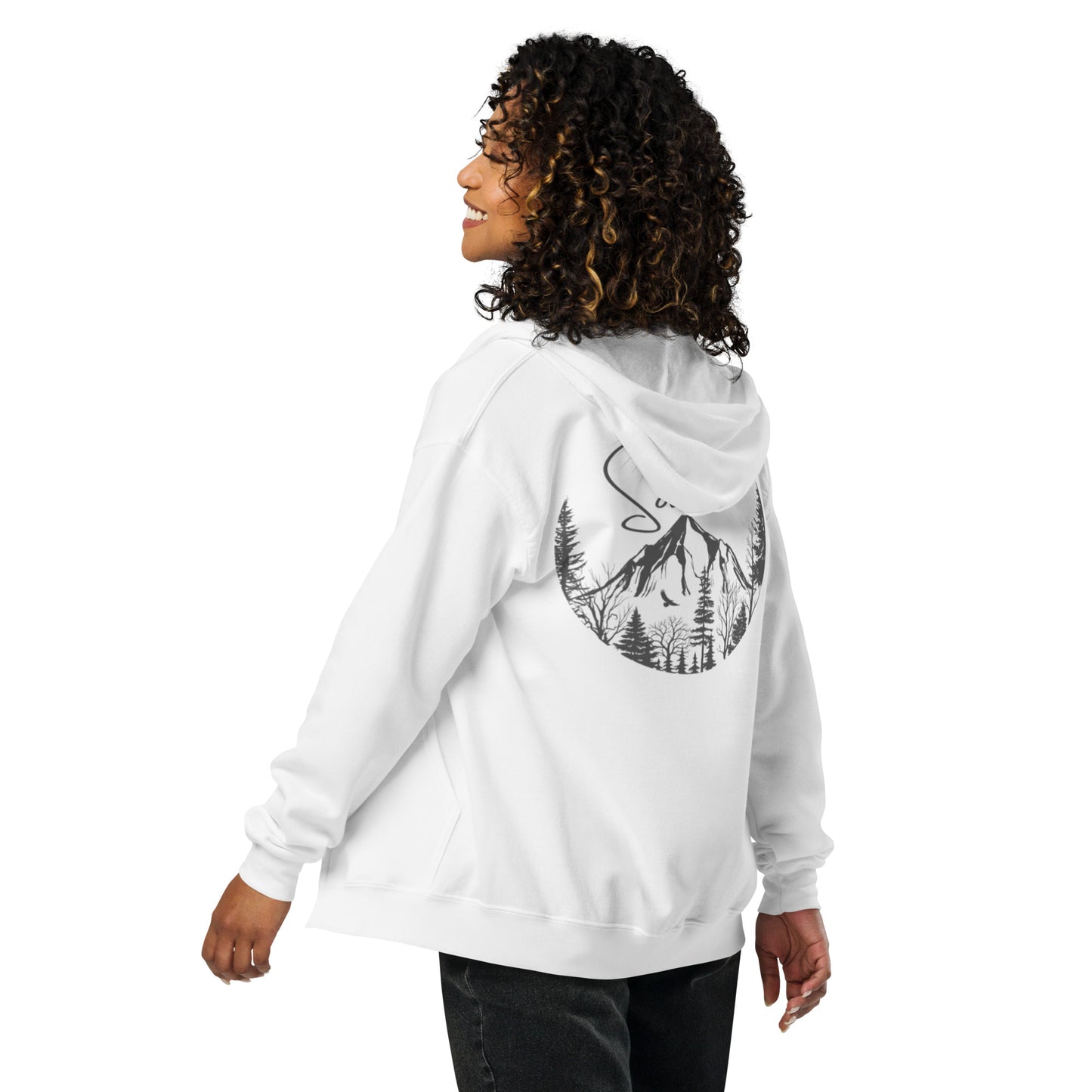 Unisex heavy blend zip hoodie Solitude