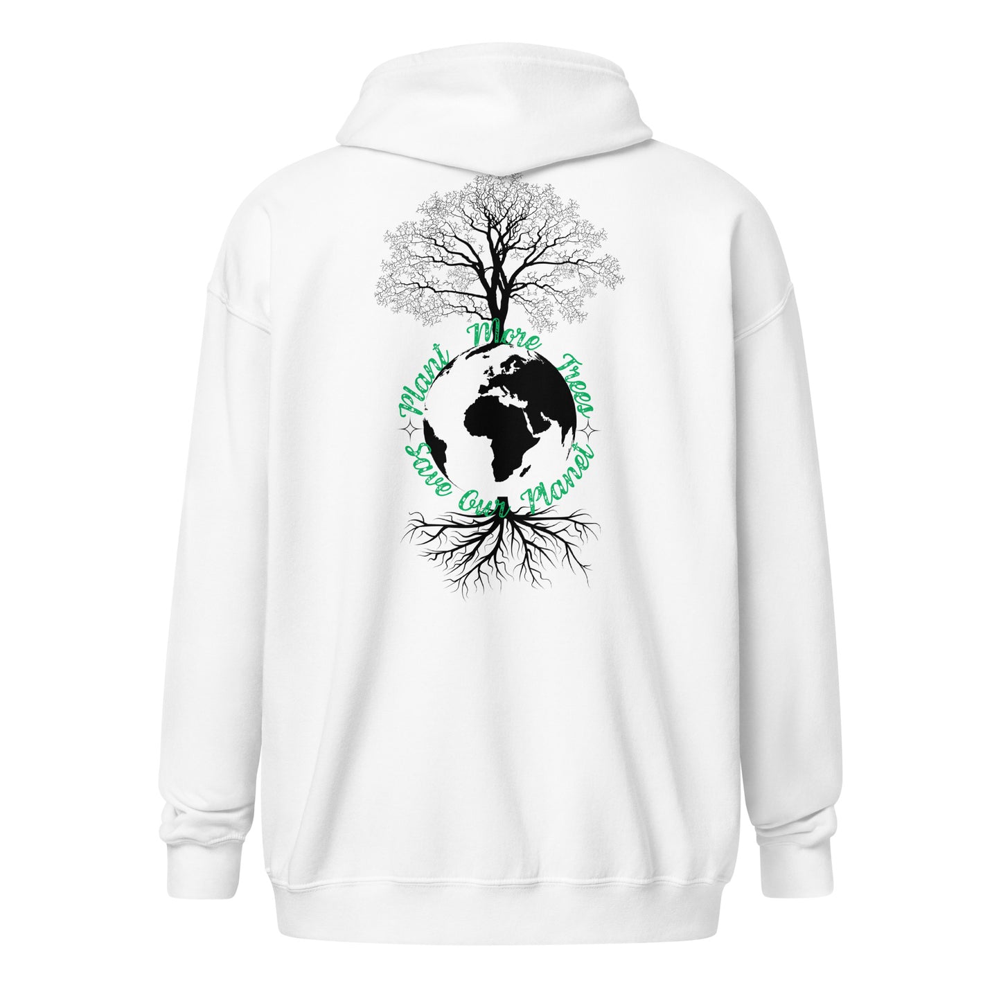 Unisex heavy blend zip hoodie Plant More Trees