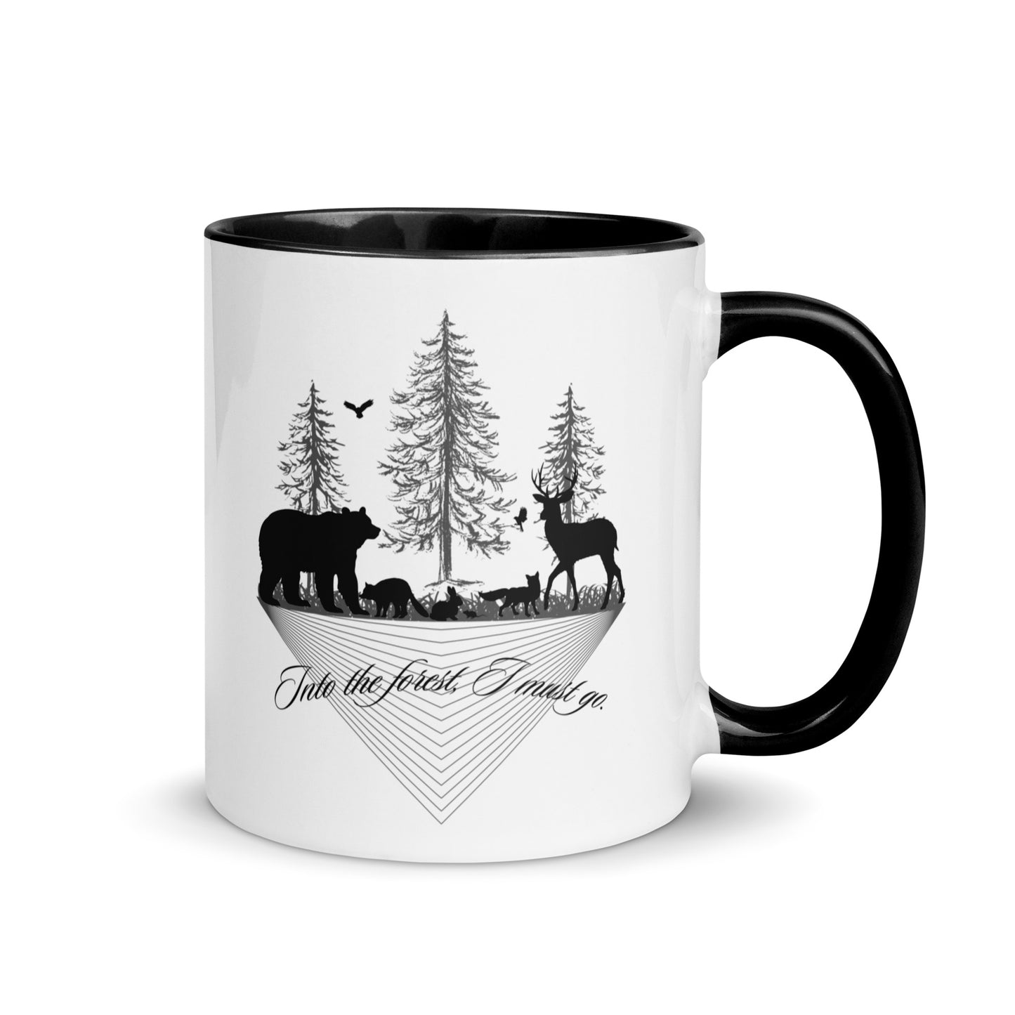 Mug with Color Inside Into the Forest