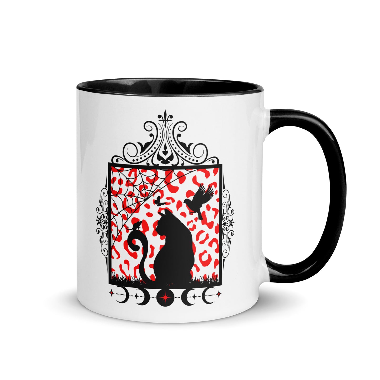 Moon Cat Mug with Color Inside