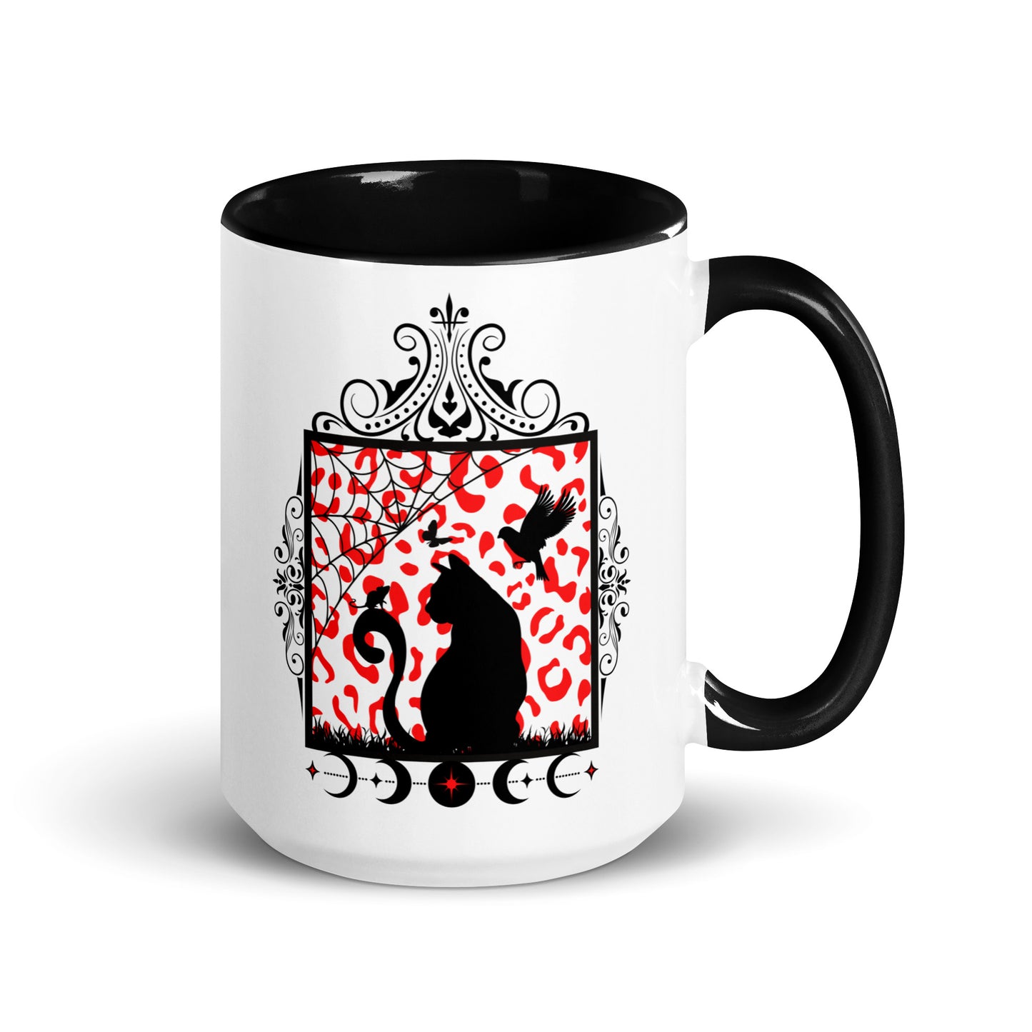 Moon Cat Mug with Color Inside