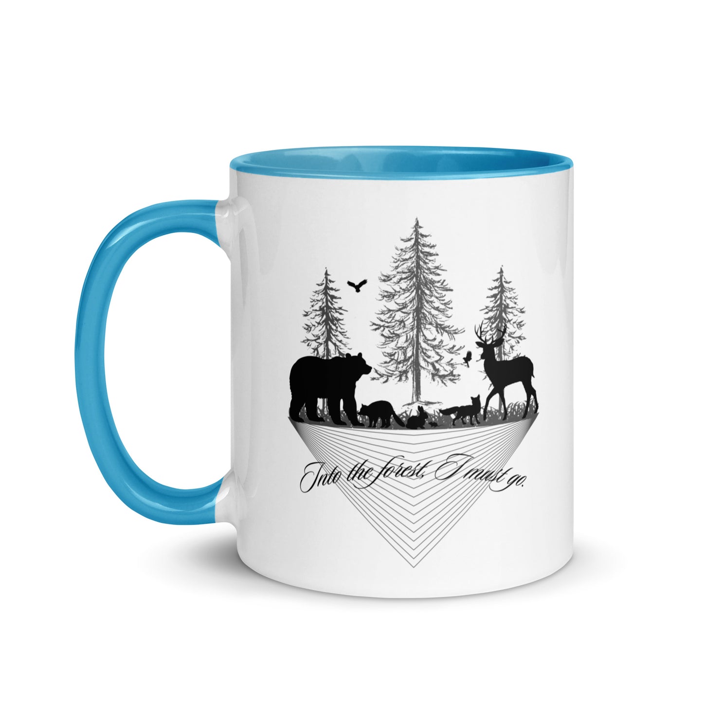 Mug with Color Inside Into the Forest