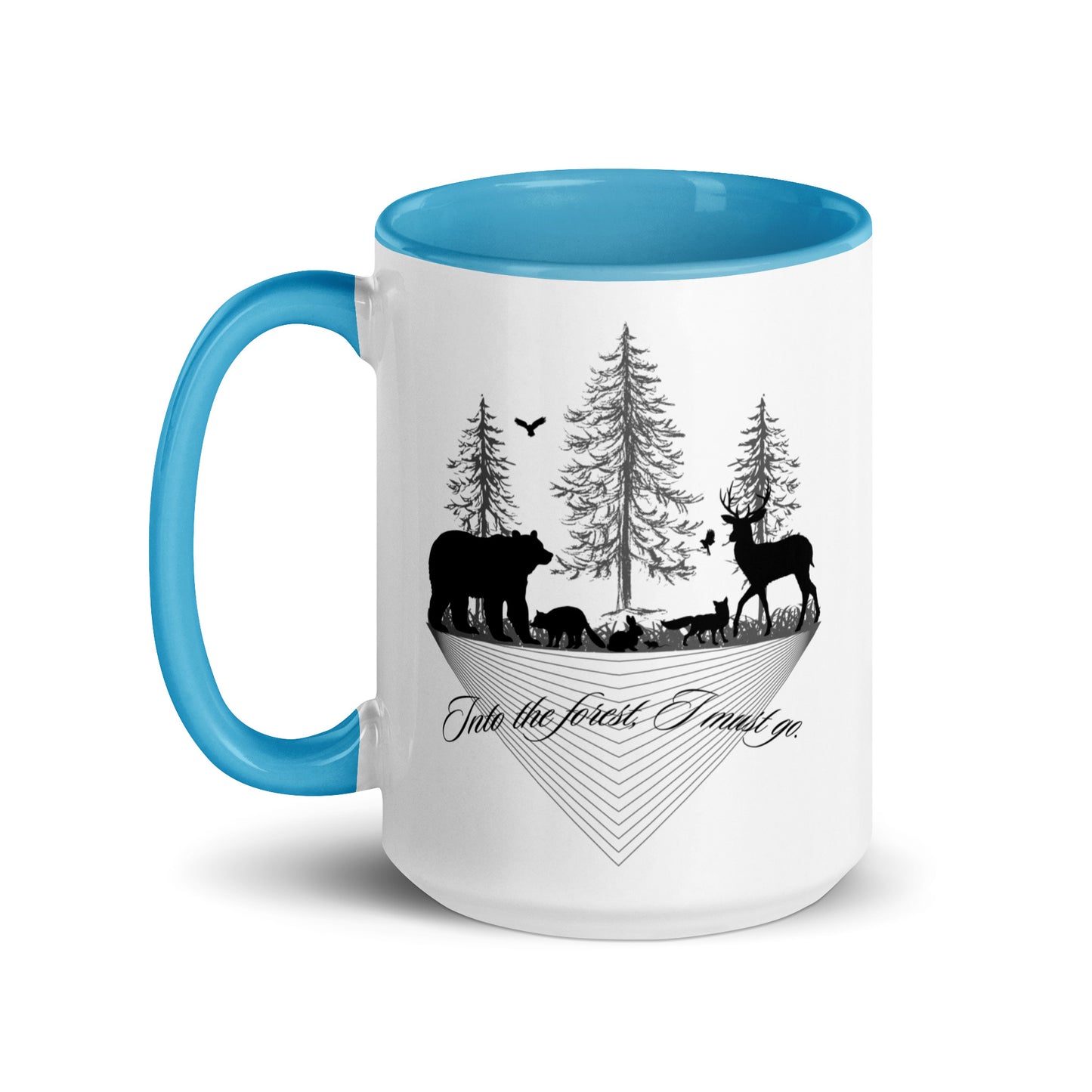 Mug with Color Inside Into the Forest