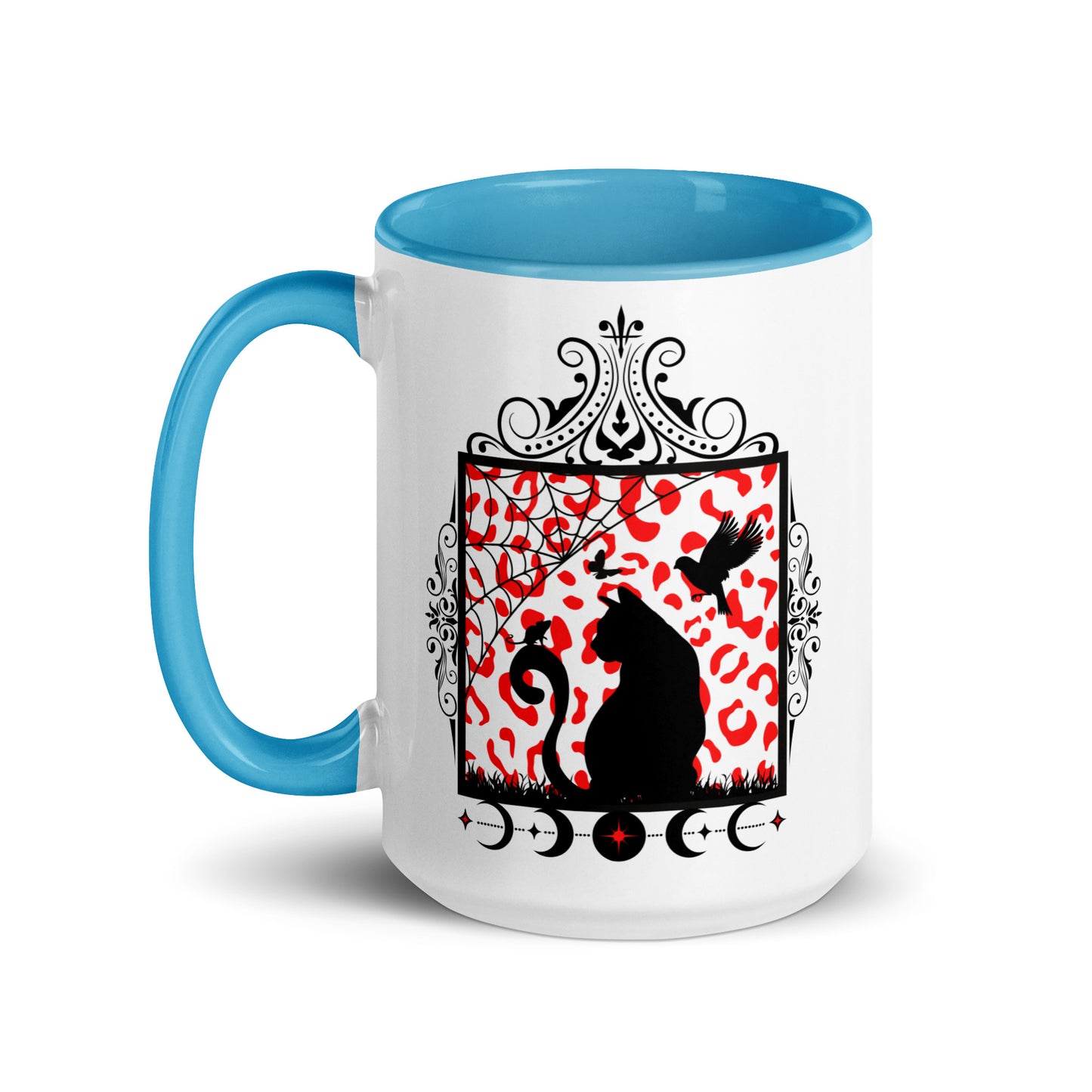 Moon Cat Mug with Color Inside