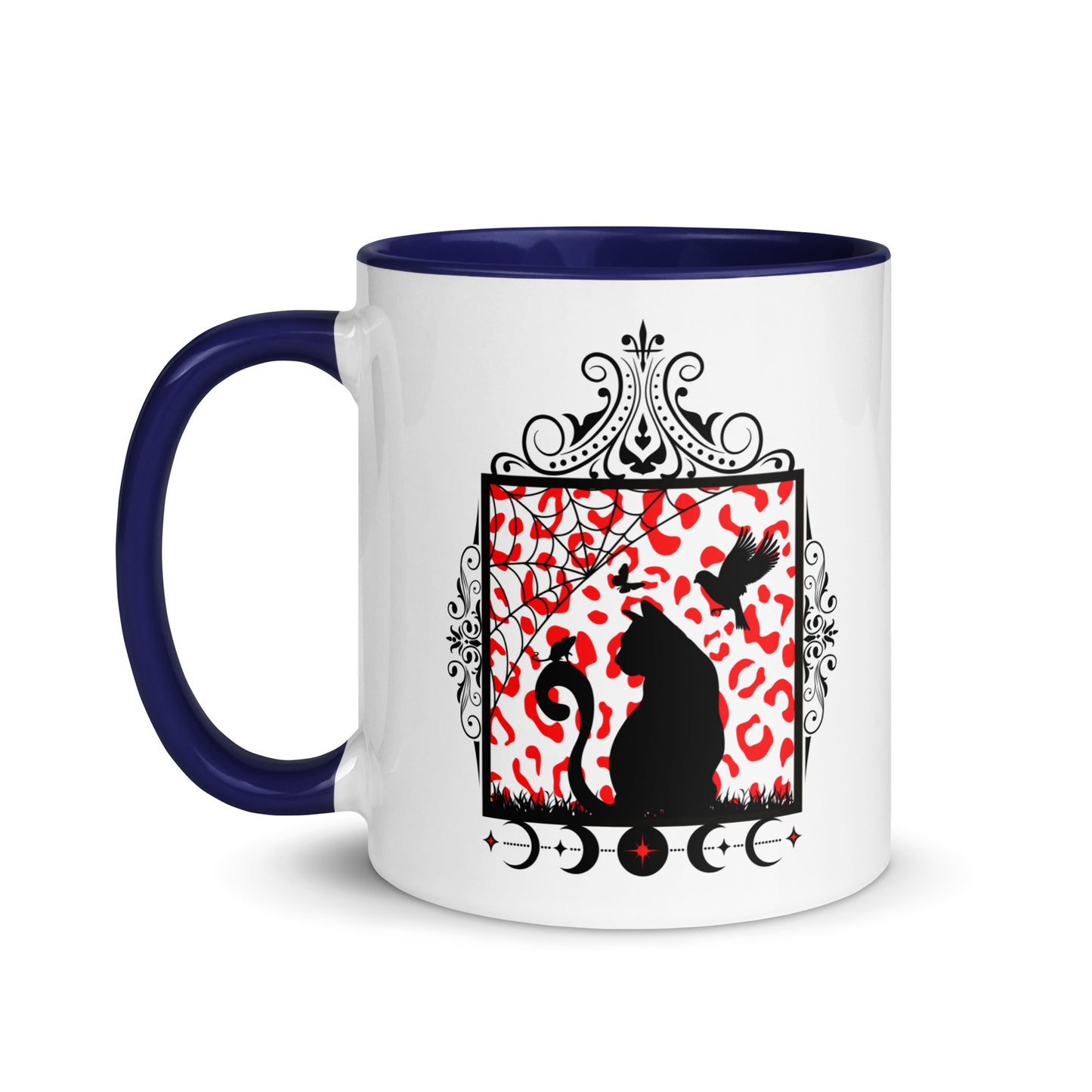 Moon Cat Mug with Color Inside