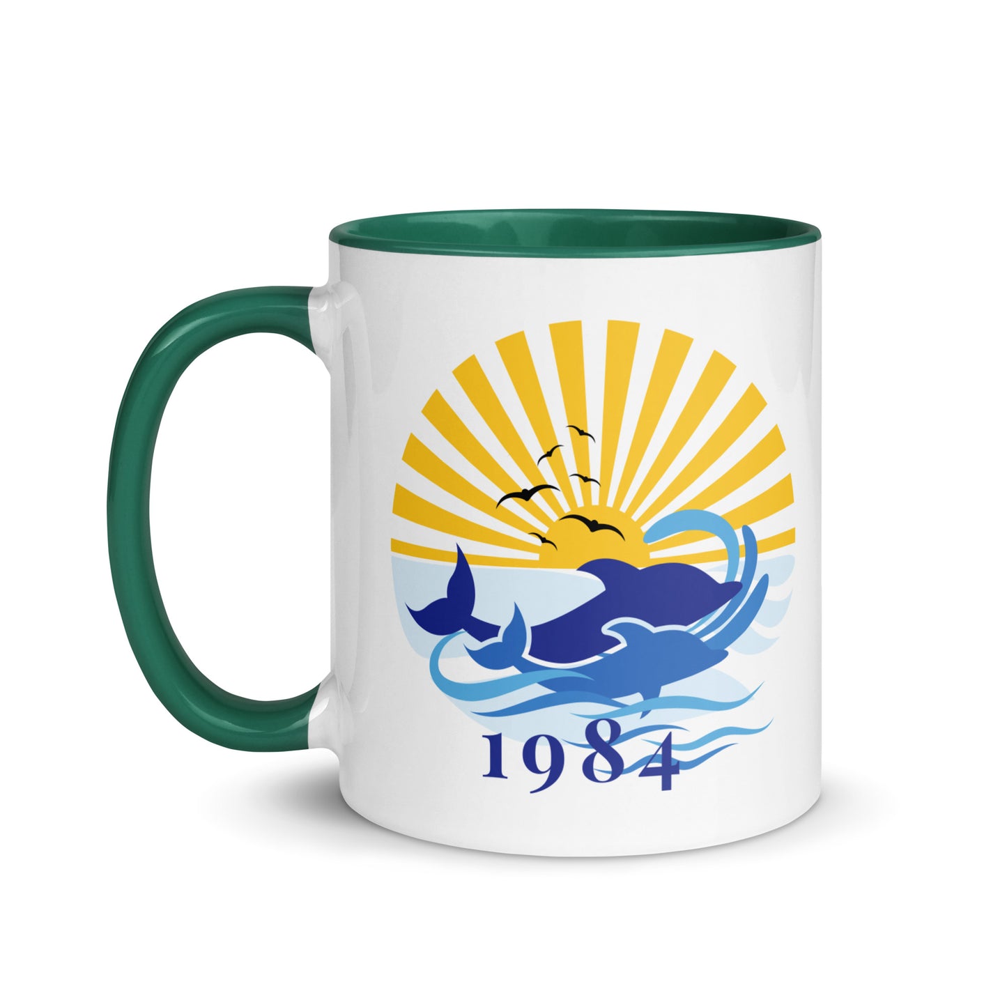 1984 Dolphin Mug with Color Inside