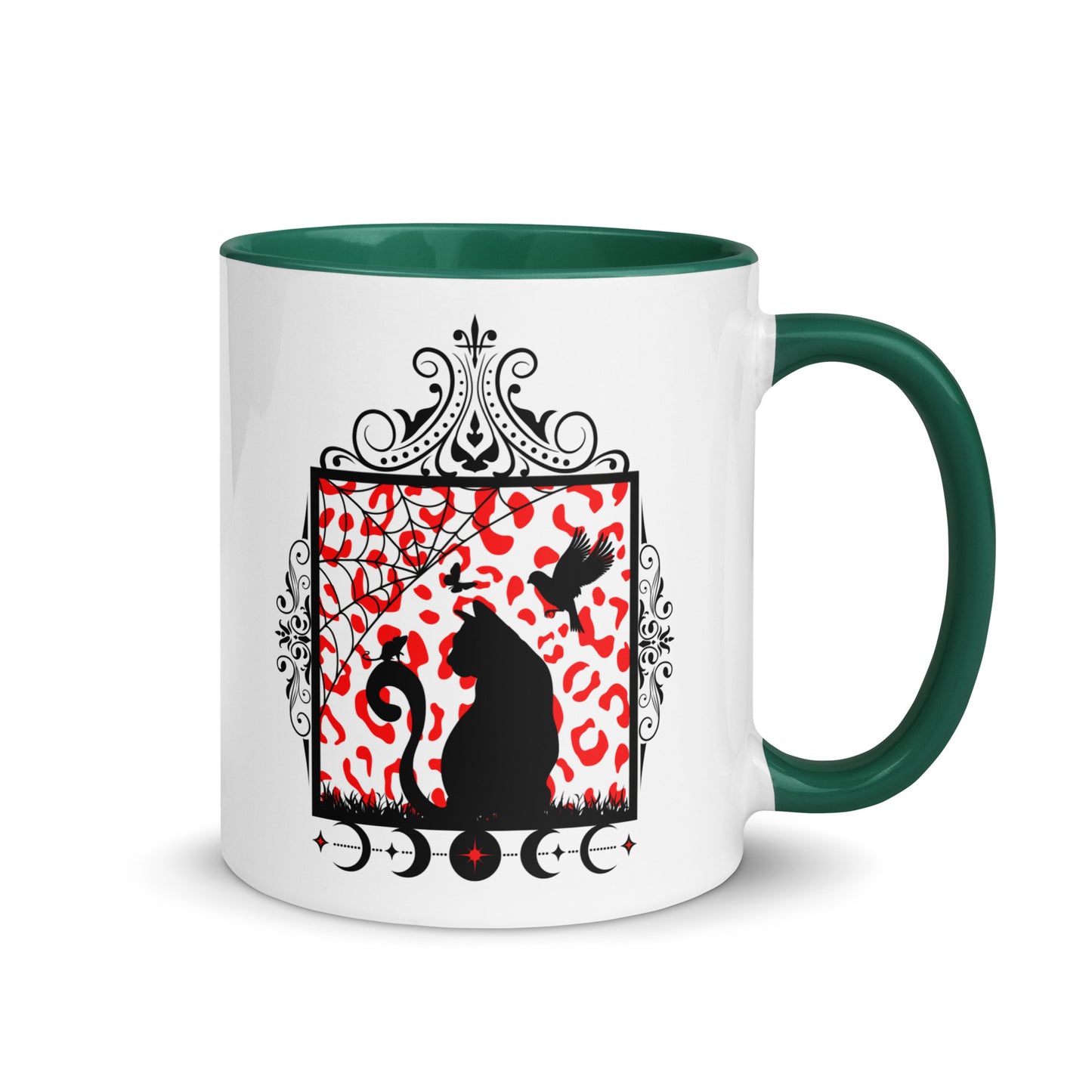 Moon Cat Mug with Color Inside