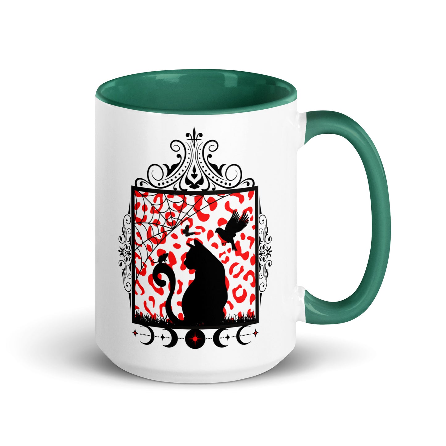 Moon Cat Mug with Color Inside