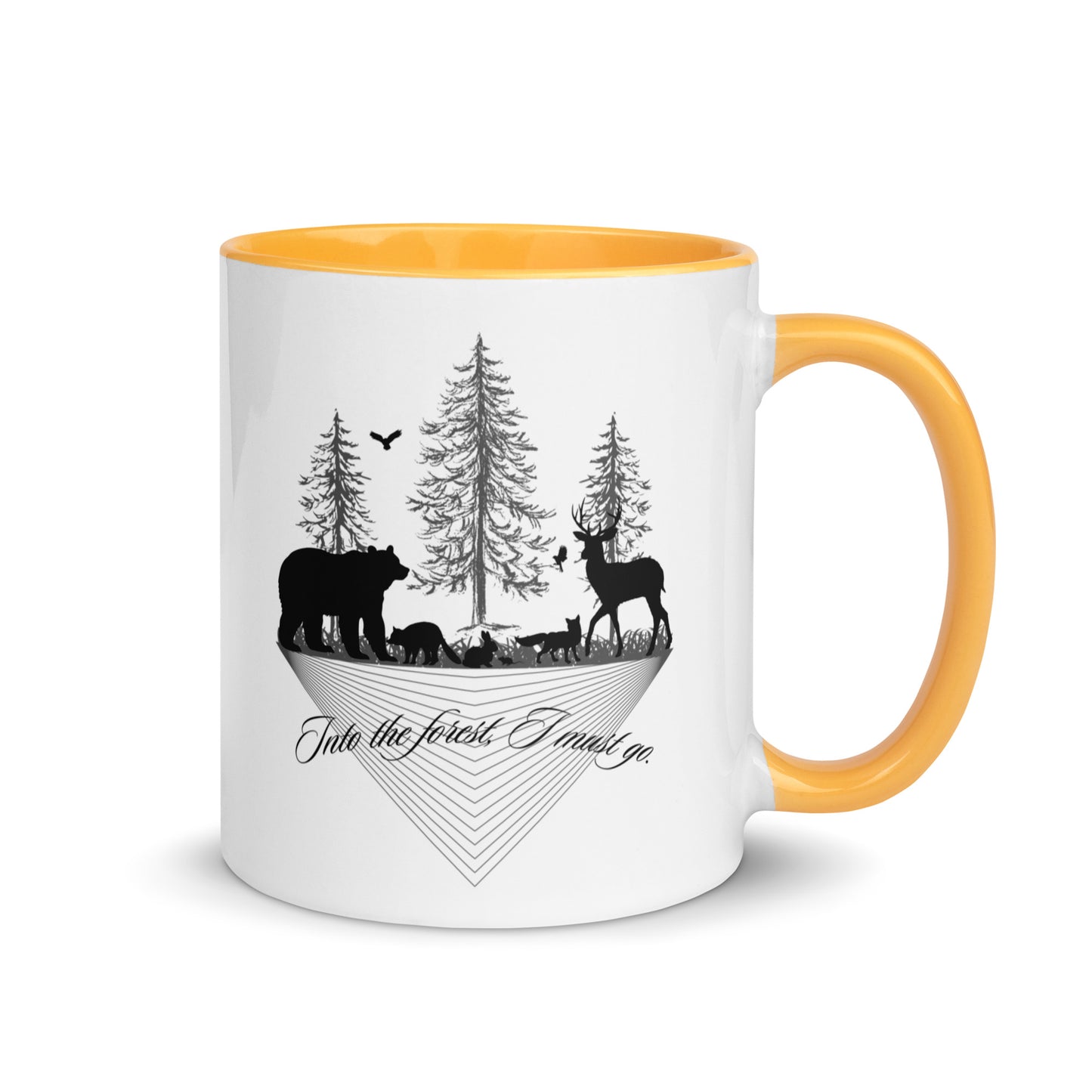 Mug with Color Inside Into the Forest