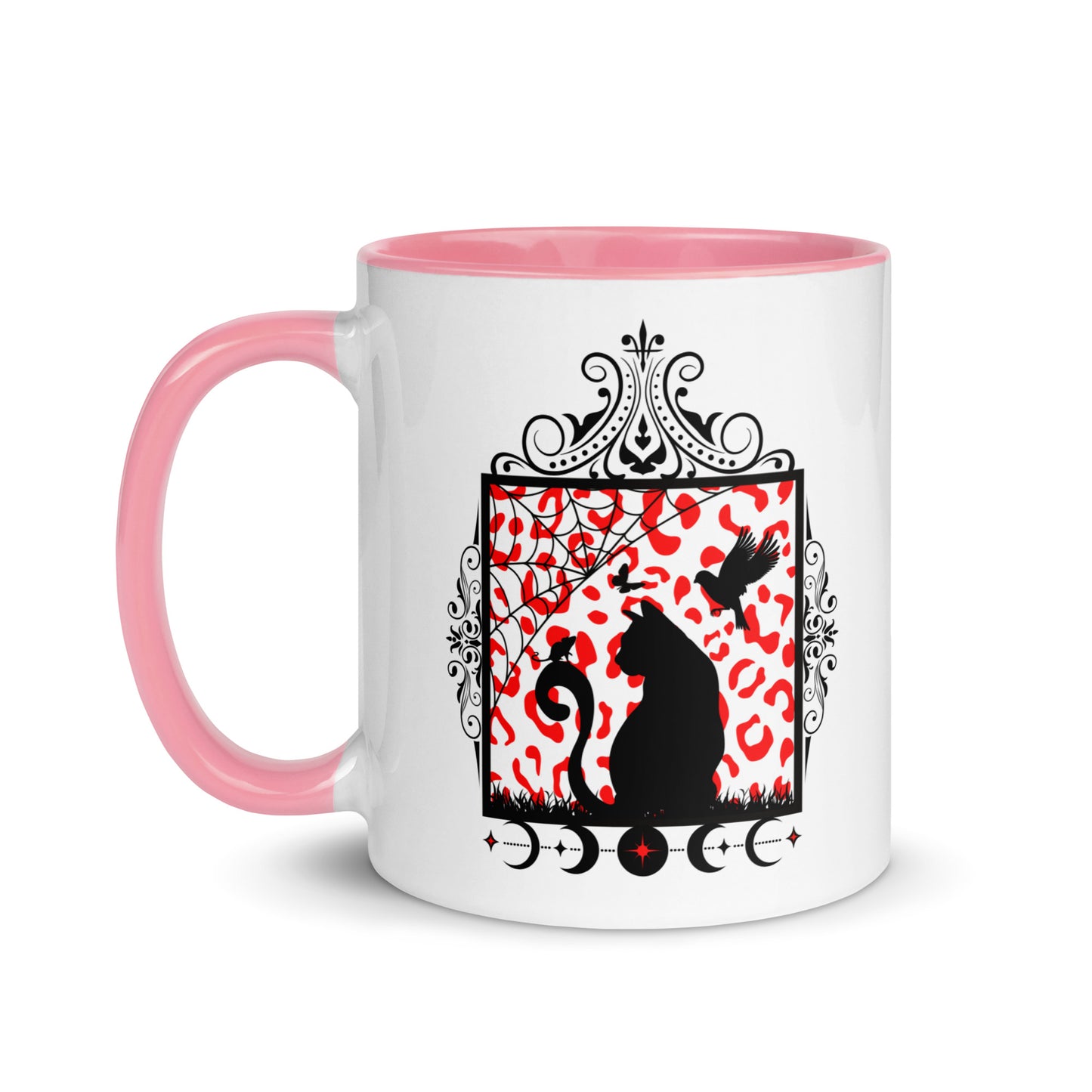 Moon Cat Mug with Color Inside