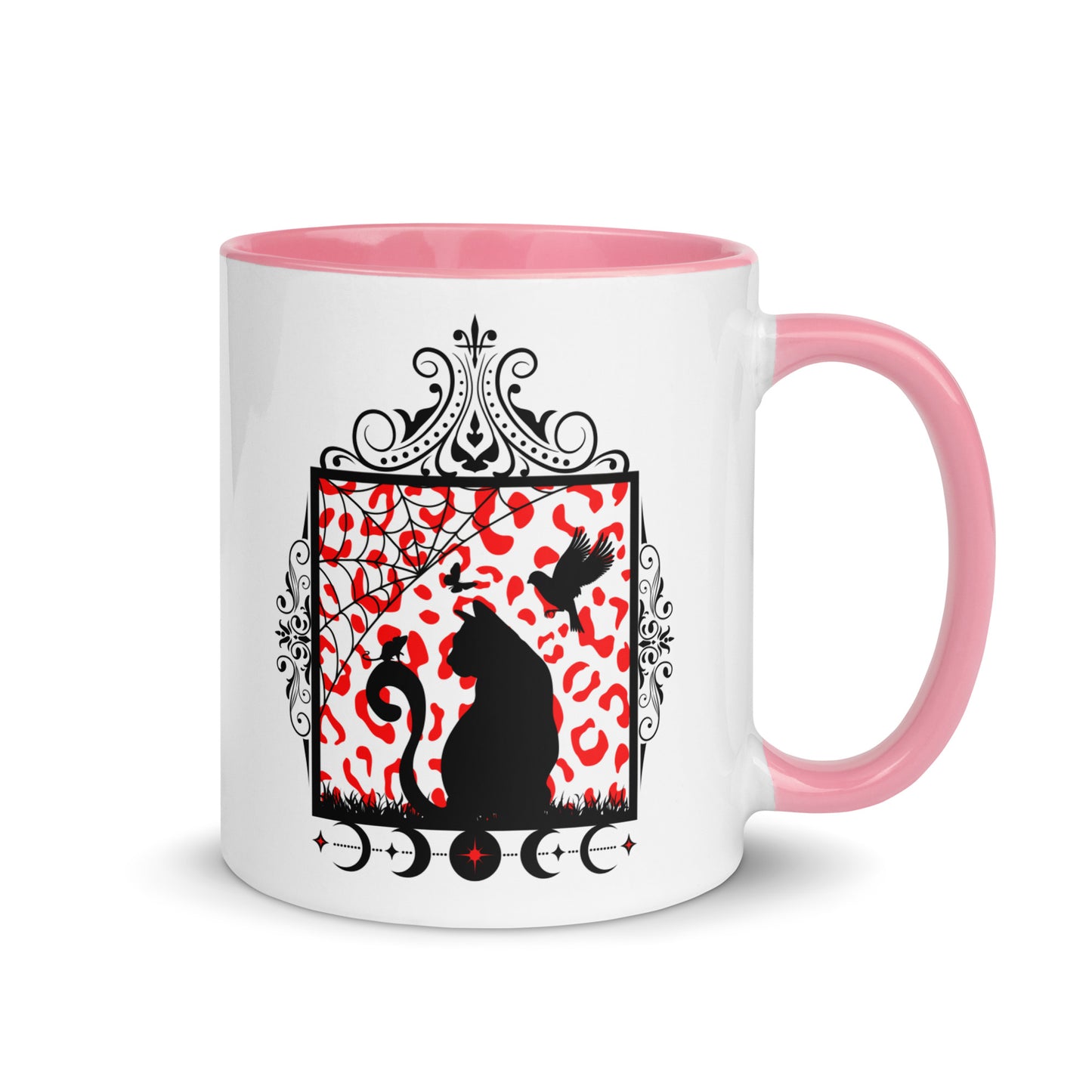 Moon Cat Mug with Color Inside