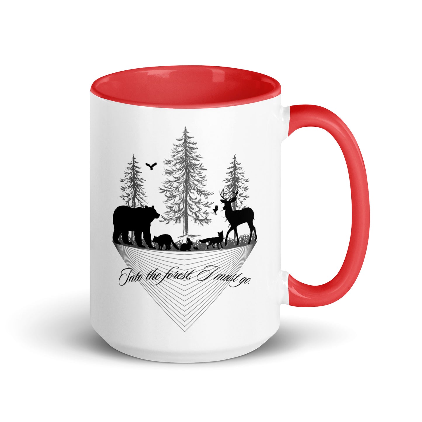 Mug with Color Inside Into the Forest