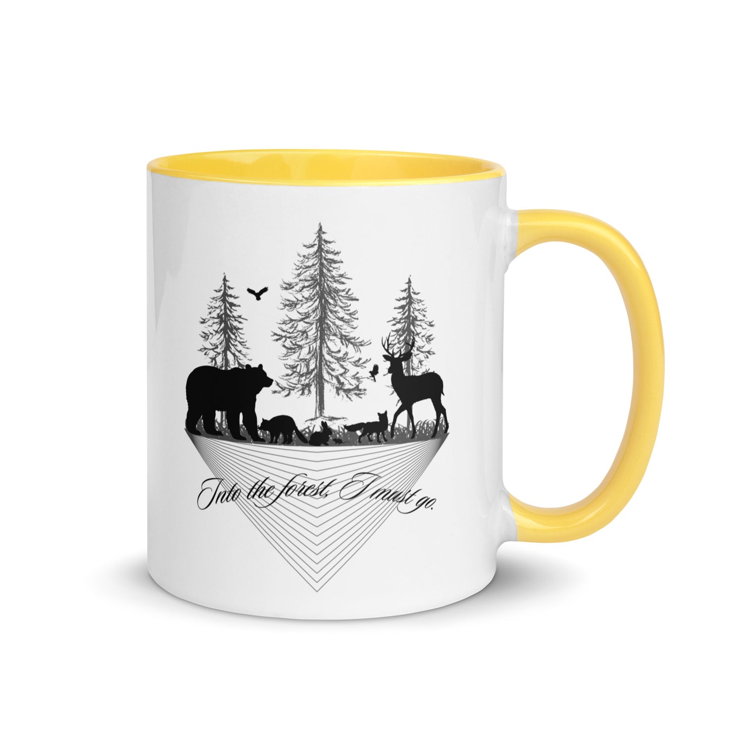 Mug with Color Inside Into the Forest