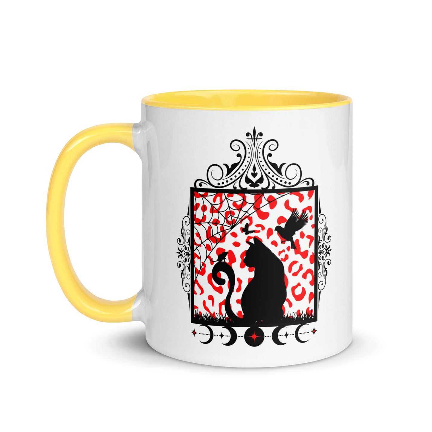 Moon Cat Mug with Color Inside