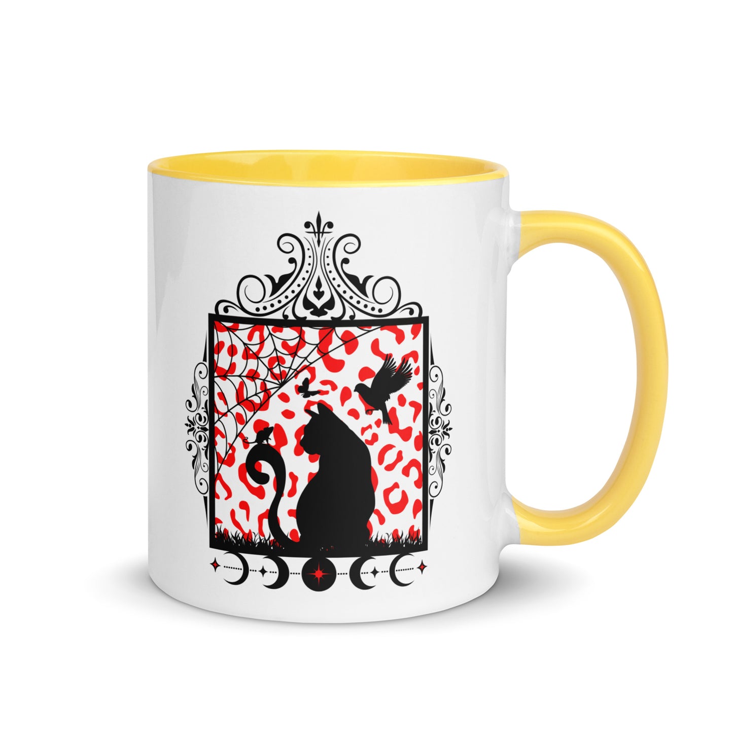 Moon Cat Mug with Color Inside